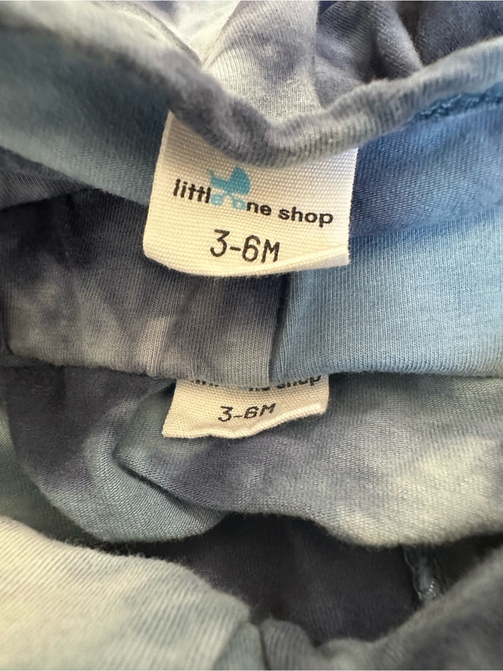 Blue Tie-Dye Baby Sweatshirt & Jogger Set by Little One Shop size 3-6m - Picture 3 of 3